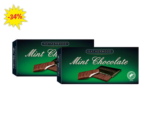 Choklad med mintfyllning