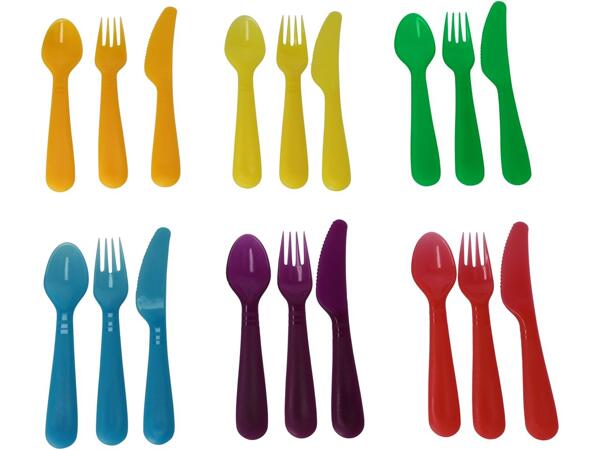 Reusable cutlery set, cups, plates or bowls