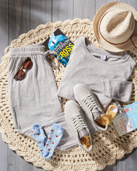 Avenue Ladies' Grey Loungewear Set