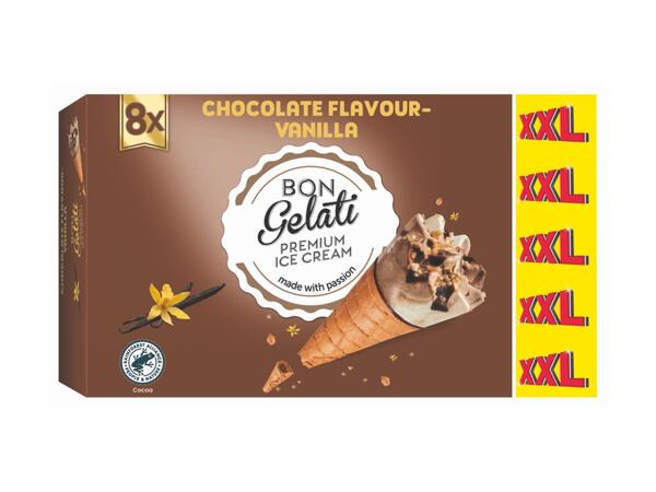 Vanilla and Chocolate Ice-Cream Cones XXL