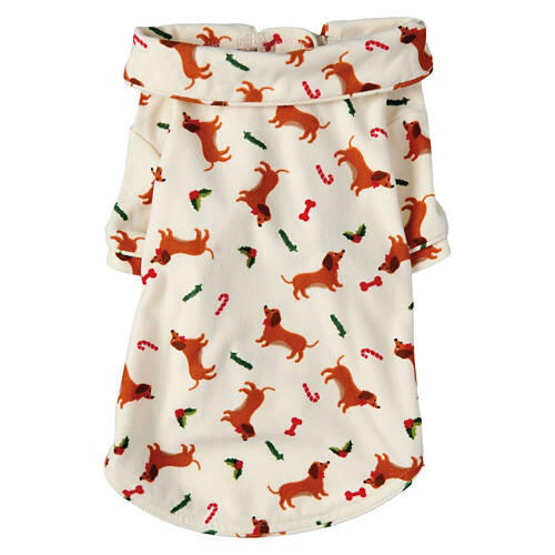 Holiday Pet Pajamas - Weiner Dog, L