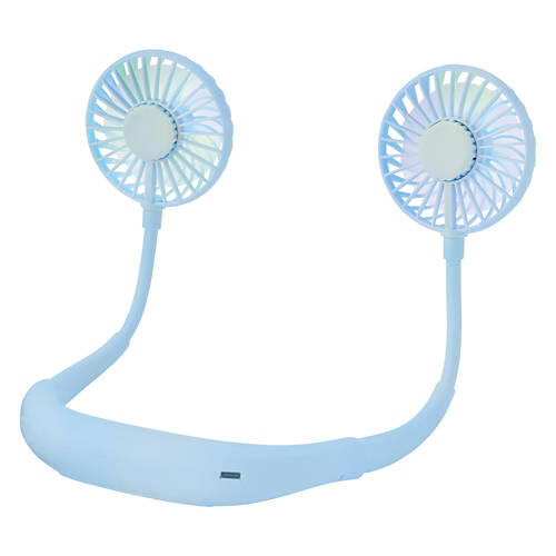 USB Rechargeable Neck Fan, Blue