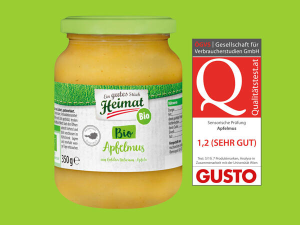 EIN GUTES STÜCK HEIMAT Bio Apfelmus