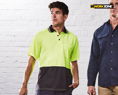 Mens Hi-Vis Short Sleeve Polo