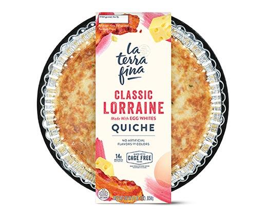 La Terra Fina 
 Cheddar Broccoli or Lorraine Quiche