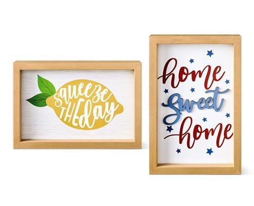 Huntington Home 
 Summer Reversible Box Sign