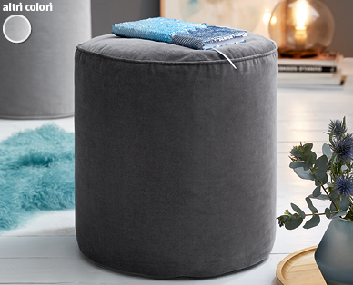 Pouf in velluto