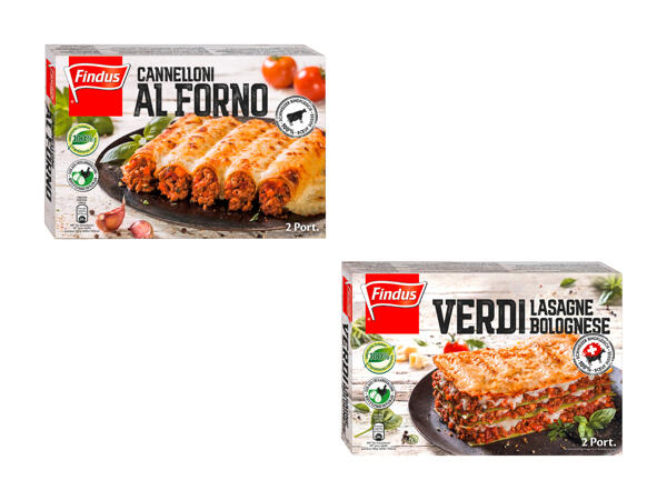 Findus Lasagne/​Cannelloni​