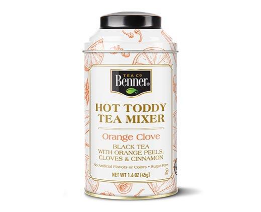 Benner Hot Toddy Tea Mixer Orange Clove or Lemon Ginger