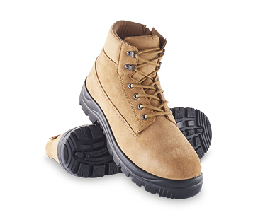 Steel Cap Leather Work Boots with Zip