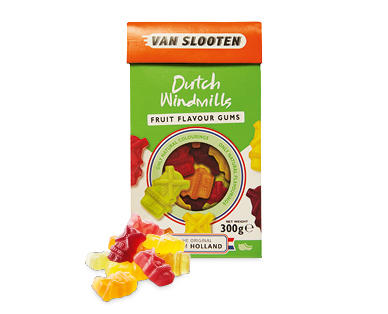 Van Slooten Fruit Gums or Fruit Gums and Liquorice 300g