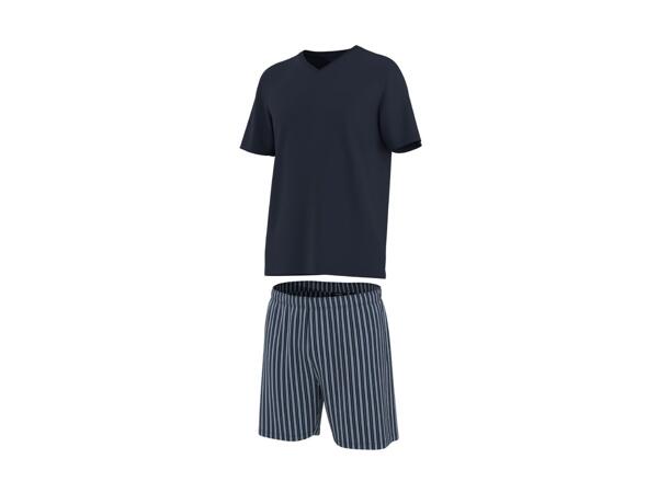 Men's Blue Short Pyjama Set