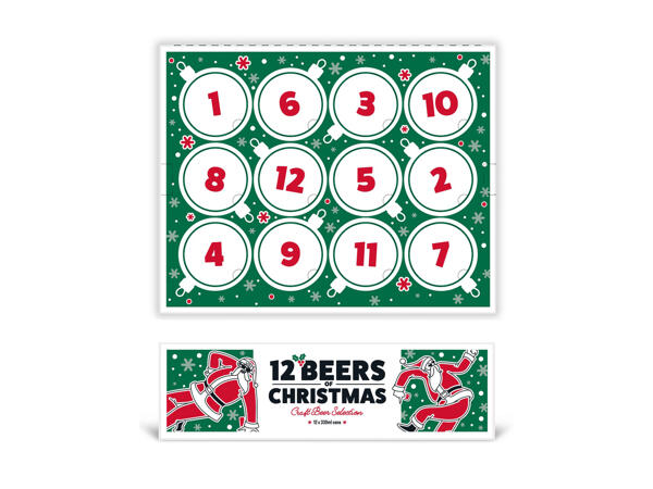12 Beers of Christmas Craft Beer Selection