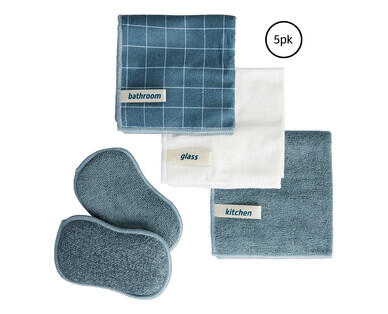 Labelled Microfibre Cloths 5pk