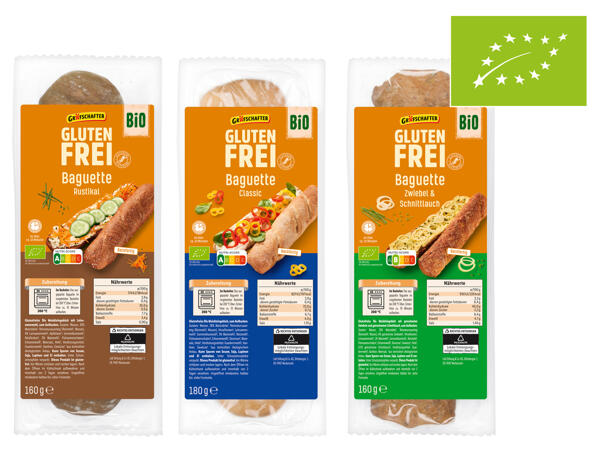 Bio Glutenfreie Baguettes