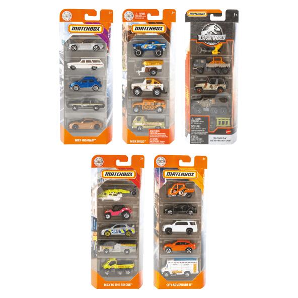 Ensemble de voitures Matchbox, 5 pcs