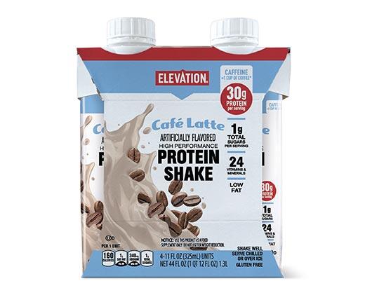 Elevation RTD Protein Shake Cafe Latte or Caramel