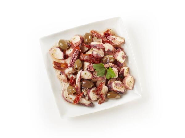 Squid and octopus salad