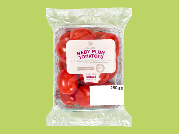 Oaklands Baby Plum Tomatoes - Lidl - Great Britain - Specials archive