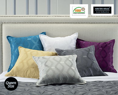 Egyptian Cotton Jacquard Quilt Cover Set and Cushion Pack – Queen Size