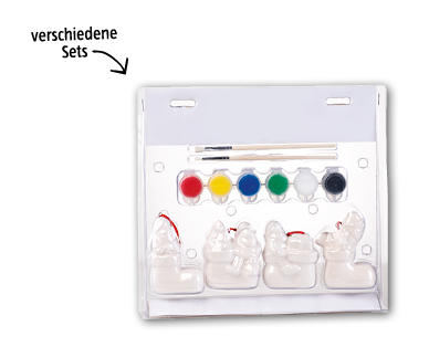 Winterfigürchen zum Selbstbemalen
