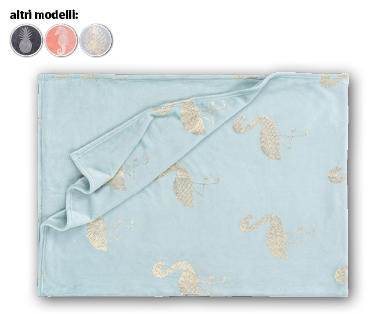 MY LIVING STYLE Coperta effetto metallizzato