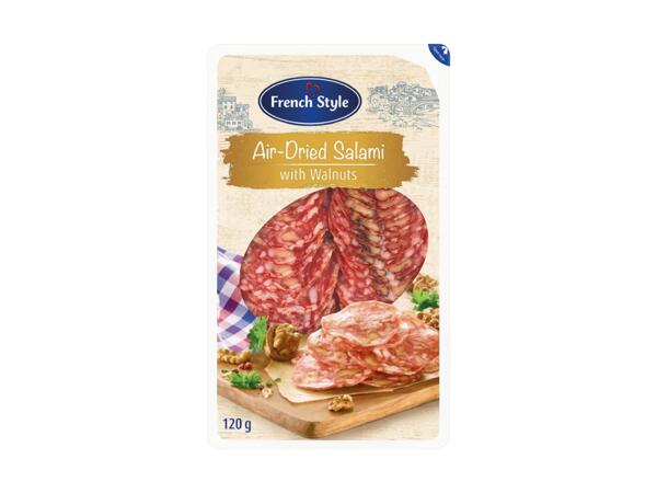 Salami Slices With Nuts