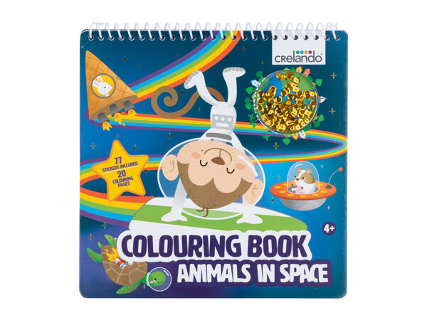 Crelando Colouring Book With Sequins