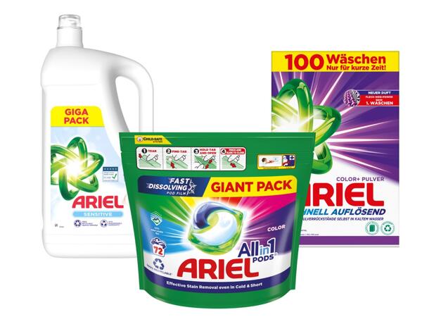 ARIEL PRACÍ PRÁŠEK / PRACÍ GEL / KAPSLE NA PRANÍ