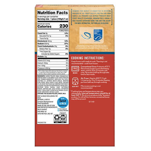 Crunchy Country Pollock Portion, 14 oz