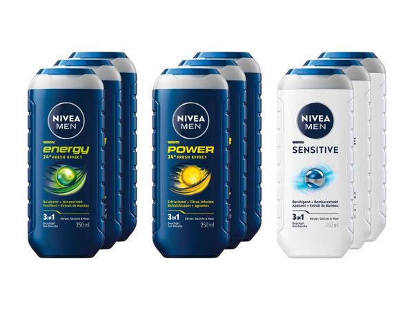 Crème de douche Nivea Men, pack de 3