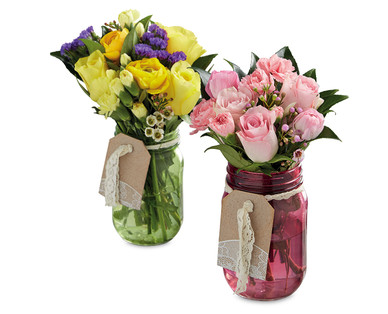 Mother's Day Jam Jar Posy