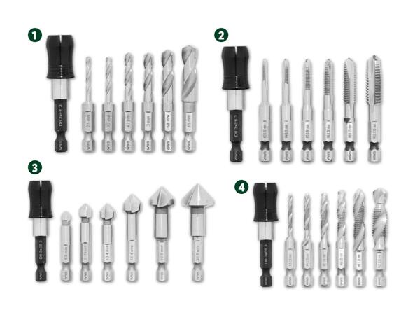 Bohrer- und Gewindebohrer-Set