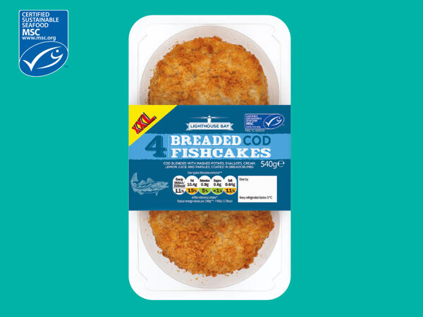 Lighthouse Bay 4 Breaded Cod Fishcakes