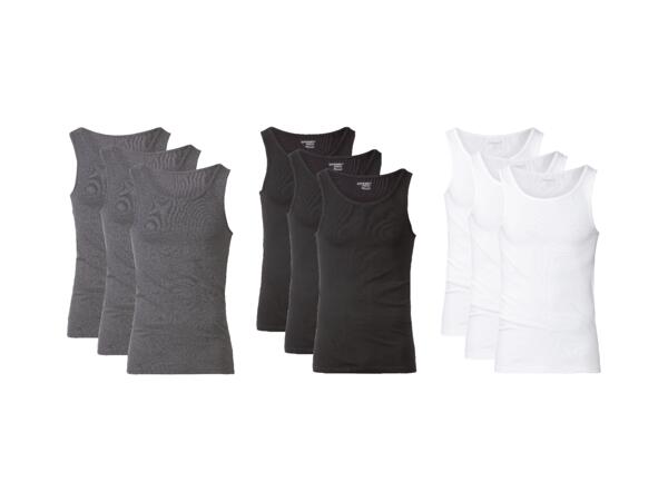 Finribbat linne, 3-pack