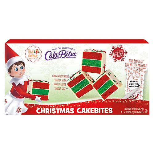 Elf on the Shelf Christmas Cakebites, 4 count