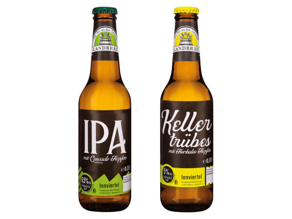 LANDBRÄU IPA/Kellertrübes Bier