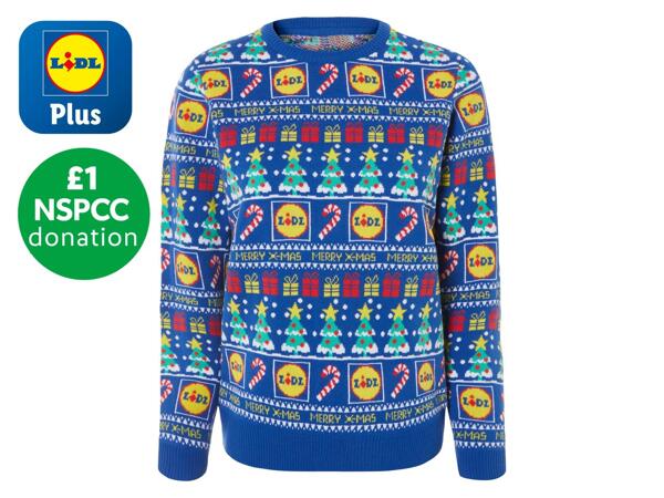 Esmara Ladies' Lidl Blue Christmas Jumper
