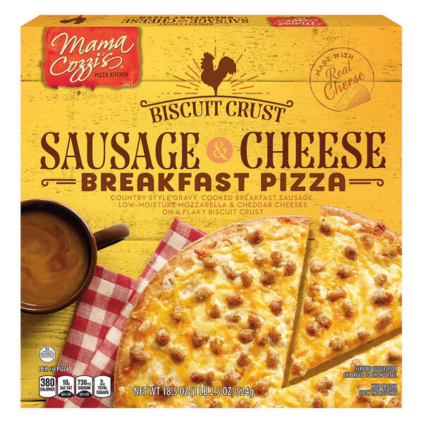 Mama Cozzi's Pizza Kitchen Biscuit Crust Sausage & Cheese Breakfast Pizza