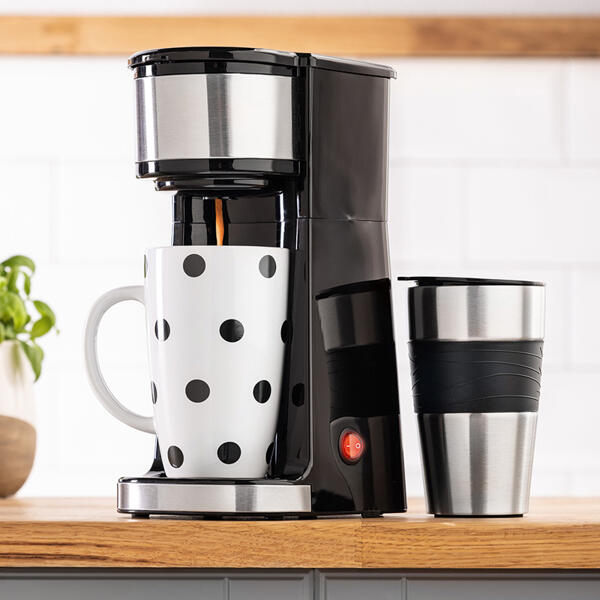 Mini-Kaffeemaschine 2in1