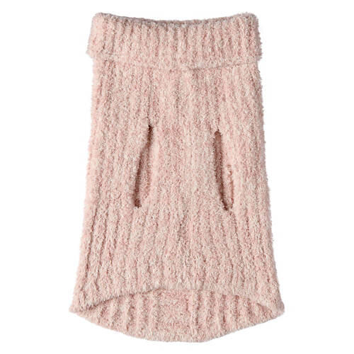 Pet Ultra Cozy Super Soft Sweater, Ribbed Rose, L