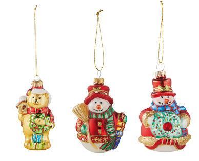 Glass Hanging Figurines