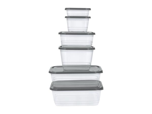 Grey Food Storage Container Set - 17 Pieces