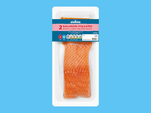 Lighthouse Bay 2 Salmon Fillets with a Piri Piri Sauce