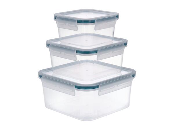 Silvercrest Square Food Storage Container Set - 3 Pieces
