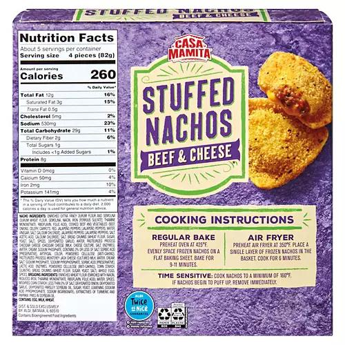 Beef & Cheese Breaded Stuffed Nachos, 14 oz
