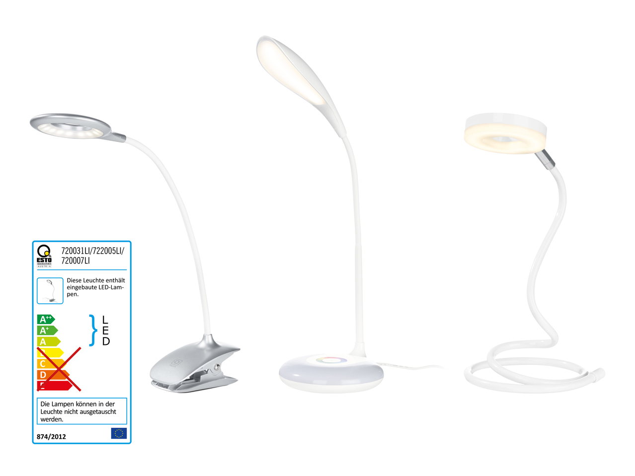 Lampe de bureau à LED/ Lampe mobile à pince