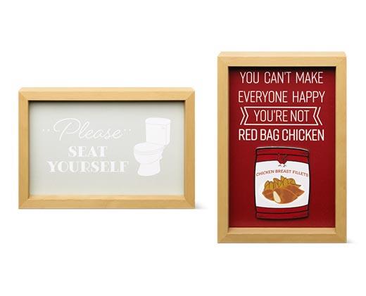 Huntington Home 
 Bathroom or Kitchen Box Sign