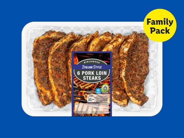Birchwood 6 Italian Style Pork Loin Steaks