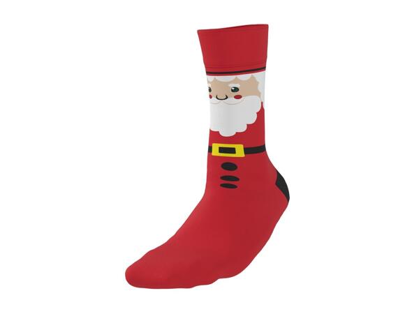 Esmara Men's Black & Red Christmas Socks - 3 Pairs